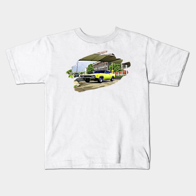 GTX Detroit Print Kids T-Shirt by Auto-Prints